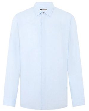 Roberto Cavalli Linnen Shirt - Blauw