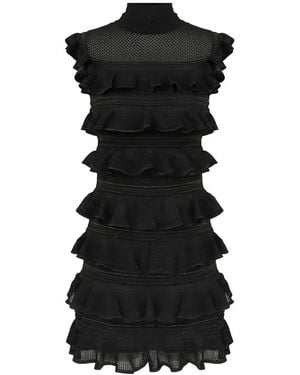 Zimmermann Rebellion Frill Mini Dress - Schwarz