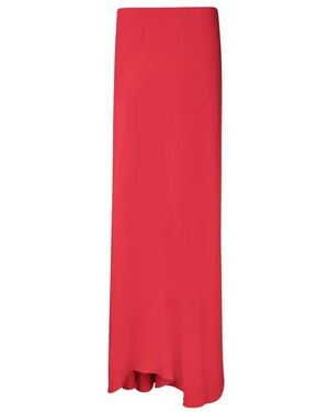 P.A.R.O.S.H. Roter asymmetrischer eleganter langer rock
