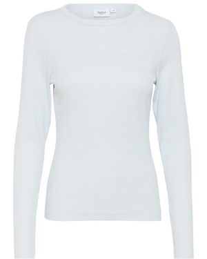 Saint Tropez Long Sleeve Tops - Wit