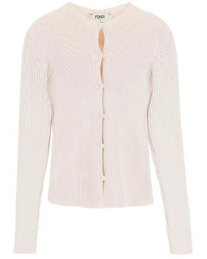 Fendi Sweater Cardigan - Wit