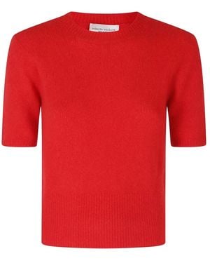 Roberto Collina Trui Met Ronde Hals - Rood