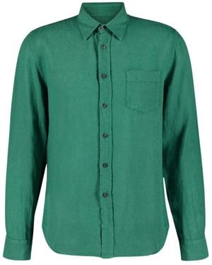 120% Lino Casual Shirts - Green