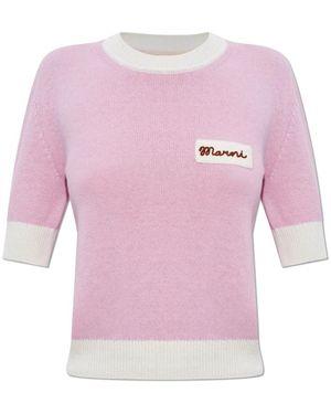 Marni Round-Neck Knitwear - Pink