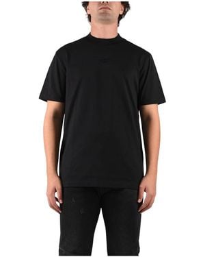 Dondup Tops ,Zwart ,Katoen Girocollo T-Shirt
