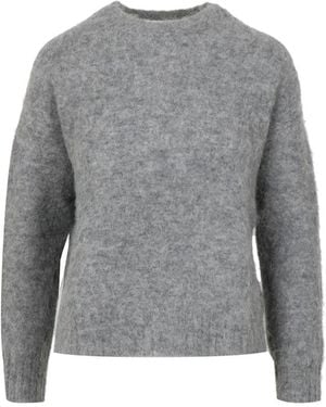 Roy Rogers Round-Neck Knitwear - Grigio