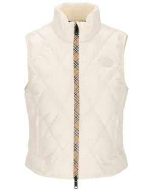 Burberry Jassen ,Wit ,Vests - Naturel