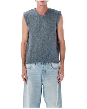 ERL V-Neck Knitwear - Blue