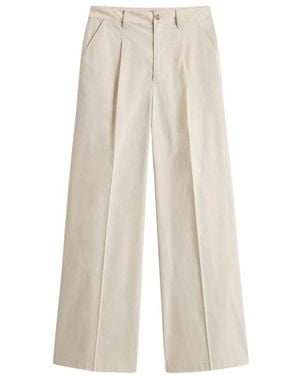 Woolrich Wide Trousers - Natural
