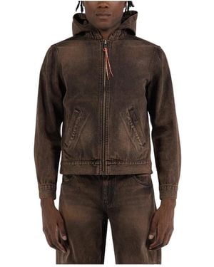 Aries Acid Wash Oversized Denim Jack - Bruin