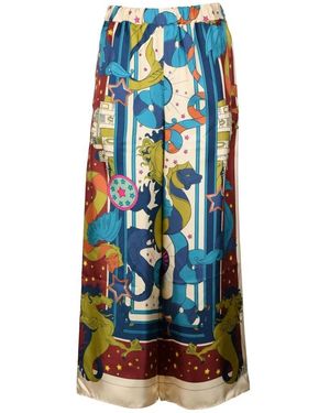 Weekend by Maxmara Seidenhose Für Das Wochenende - Blau