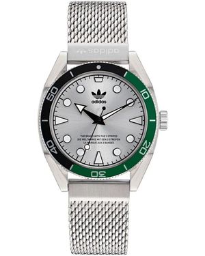 adidas Accessoires ,Grijs ,Watch Edition Two - Metallic