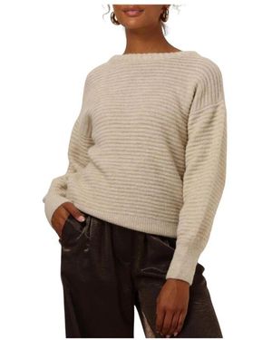 EST'SEVEN Sand Carry Sweater Casual Chic Look - Natur