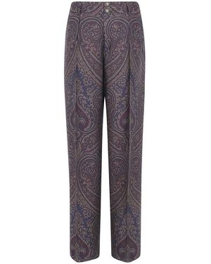 Etro Straight Trousers - Gris