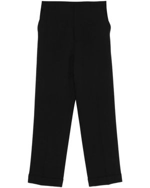 Alberta Ferretti Straight Trousers - Black