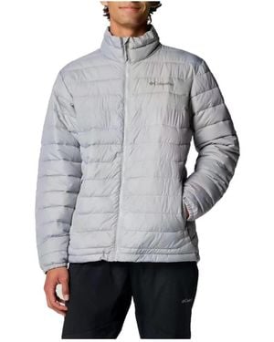 Columbia Fitness ,Grijs ,Leer Powder Lite Ii Jacket
