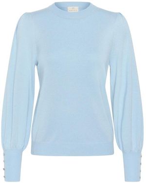 Kaffe Rundhals-Strickware - Blau