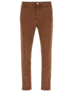 PT Torino Braune Stretch Baumwollhose