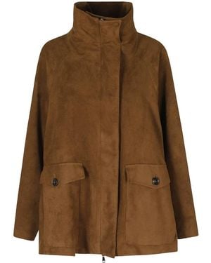 Alysi Leather Jassen - Bruin