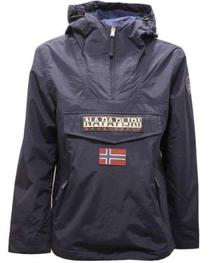 Napapijri Sommer Regenwald Jacke Blau Regular Fit