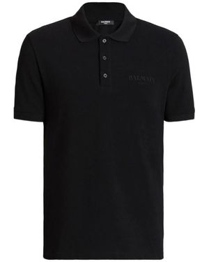 Balmain Polo Shirts - Negro
