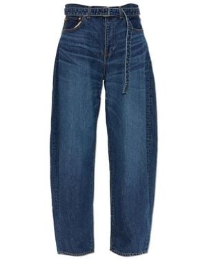Sacai Denim Broek - Blauw