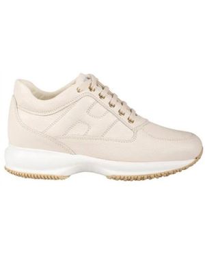 Hogan Schoenen ,Leer Stijlvolle Sneakers - Wit