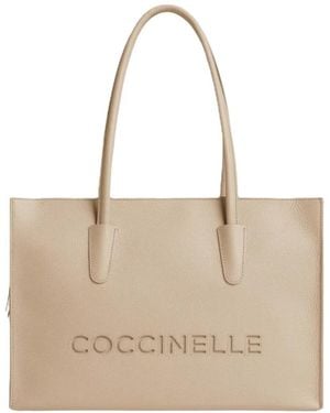 Coccinelle Shopping Bags - Natural