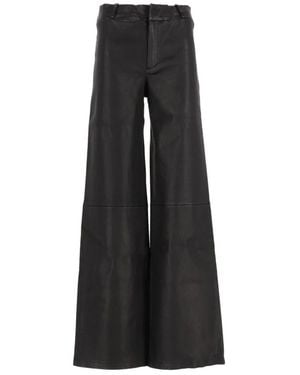 Arma Leather Trousers - Black