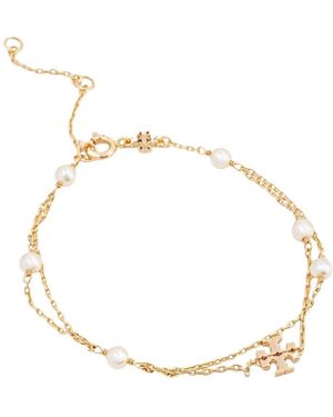 Tory Burch Moondance Parelarmband - Metallic