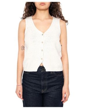 Levi's Jassen ,Katoen Helen Mini Boucle Vest - Wit