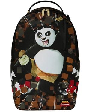 Sprayground Tassen ,Zwart ,Kung Fu Panda Po Checker Karate Kick