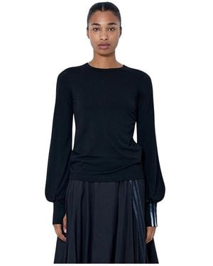 Y-3 Tops ,Zwart ,Tops - Blauw