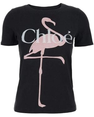 Chloé Tops ,Zwart ,T-Shirts
