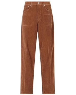 Haikure Straight Trousers - Marrone