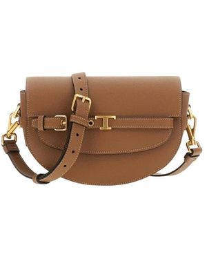 Tod's Crescent Bag - Braun