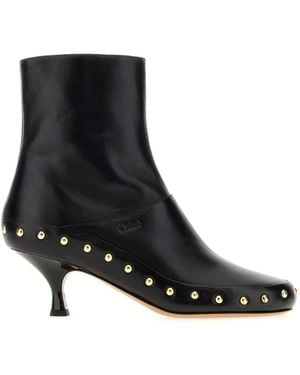 Chloé Heeled Boots - Black