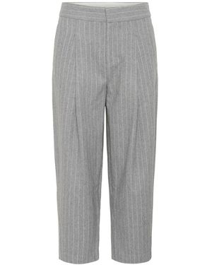Part Two Moderne Graue Nadelstreifen Hose