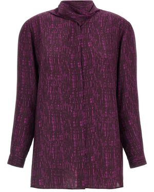 Gianluca Capannolo Overhemden ,Paars ,Het Katherine Shirt