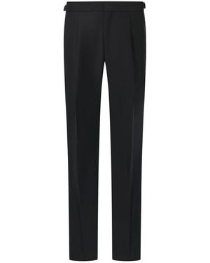 BOGGI Pantalons Voor Smoking Met Enkele Plooi - Zwart