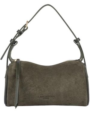 Lancaster Sac Rectangle Zippé S Suède - Grau