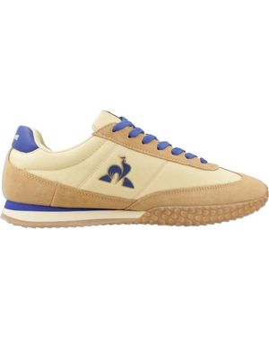 Le Coq Sportif Elegante Bequeme Sneakers Gelb Blau - Natur