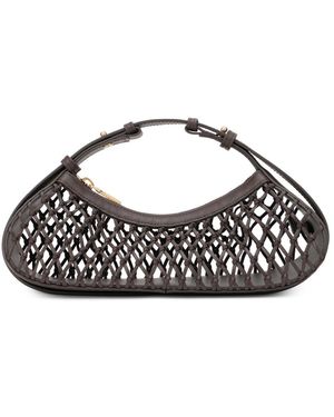 Cult Gaia Tassen ,Bruin ,Leer Mesh Hobo Tas - Zwart