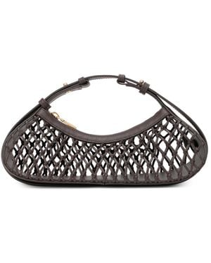 Cult Gaia Tassen ,Bruin ,Leer Mesh Hobo Tas - Zwart
