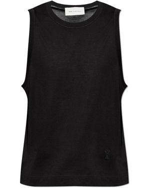 Ami Paris Ami De Cœur Tank Top - Zwart