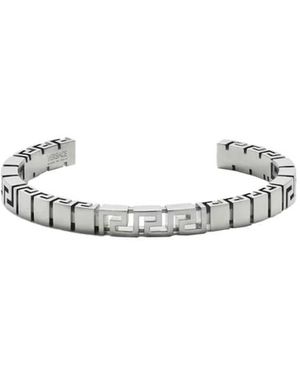 Versace Greca Cuff Bracelet - Weiß