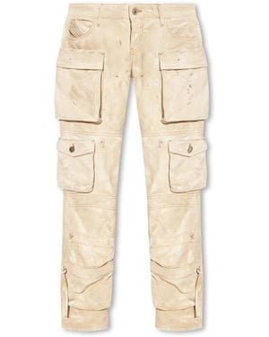 The Attico Straight Fit Jeans - Natural