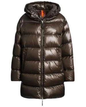 Parajumpers Ivonne Mittellange Lackierte Jacke - Braun