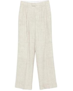 BERWICK 1707 Wide Trousers - White