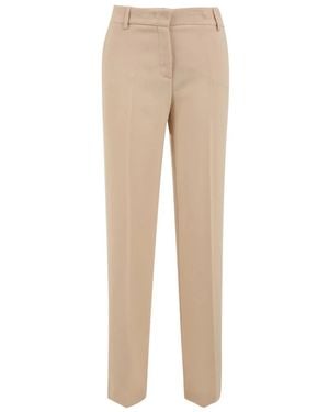 Douuod Woman Slim-Fit Trousers - Natural